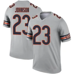 Youth Roschon Johnson Chicago Bears No.23 Legend Inverted Silver Jersey