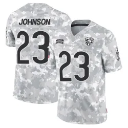 Youth Roschon Johnson Chicago Bears No.23 Limited 2024 Salute to Service Jersey - Arctic Camo