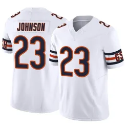 Youth Roschon Johnson Chicago Bears No.23 Limited Vapor F.U.S.E. Jersey - White