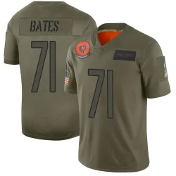 Youth Ryan Bates Chicago Bears No.71 Limited 2019 Salute to Service Jersey - Camo