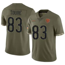 Youth Samori Toure Chicago Bears No.83 Limited 2022 Salute To Service Jersey - Olive