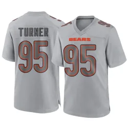 Youth Shemar Turner Chicago Bears No.95 Game Atmosphere Fashion Jersey - Gray