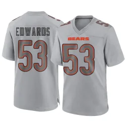 Youth T.J. Edwards Chicago Bears No.53 Game Atmosphere Fashion Jersey - Gray