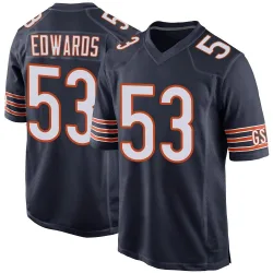 Youth T.J. Edwards Chicago Bears No.53 Game Team Color Jersey - Navy