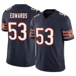 Youth T.J. Edwards Chicago Bears No.53 Limited Vapor F.U.S.E. Jersey - Navy
