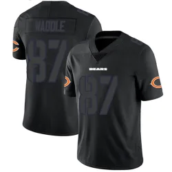 Youth Tom Waddle Chicago Bears No.87 Limited Jersey - Black Impact
