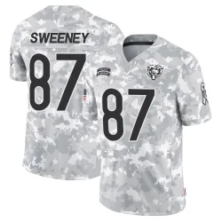 Youth Tommy Sweeney Chicago Bears No.87 Limited 2024 Salute to Service Jersey - Arctic Camo