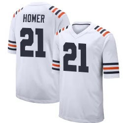 Youth Travis Homer Chicago Bears No.21 Game Alternate Classic Jersey - White
