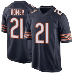 Youth Travis Homer Chicago Bears No.21 Game Team Color Jersey - Navy