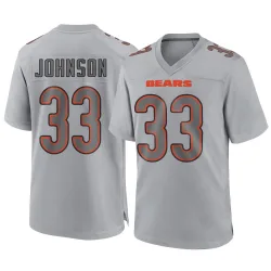 Youth Tysheem Johnson Chicago Bears No.33 Game Atmosphere Fashion Jersey - Gray