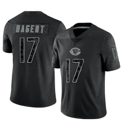 Youth Tyson Bagent Chicago Bears No.17 Limited Reflective Jersey - Black
