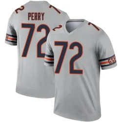 Youth William Perry Chicago Bears No.72 Legend Inverted Silver Jersey